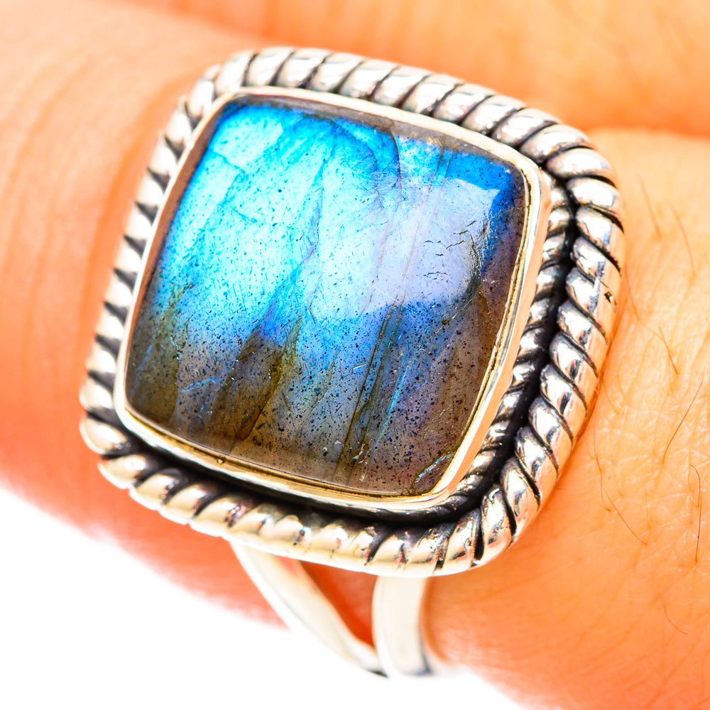 Labradorite Rings handcrafted by Ana Silver Co - RING120180