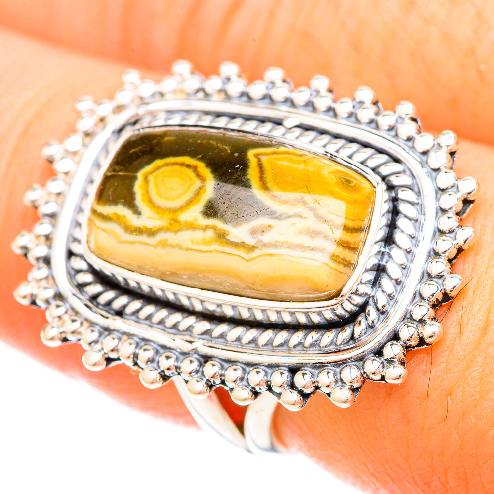 Ocean Jasper Rings handcrafted by Ana Silver Co - RING120181