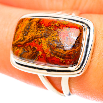 Moroccan Agate Rings handcrafted by Ana Silver Co - RING120187