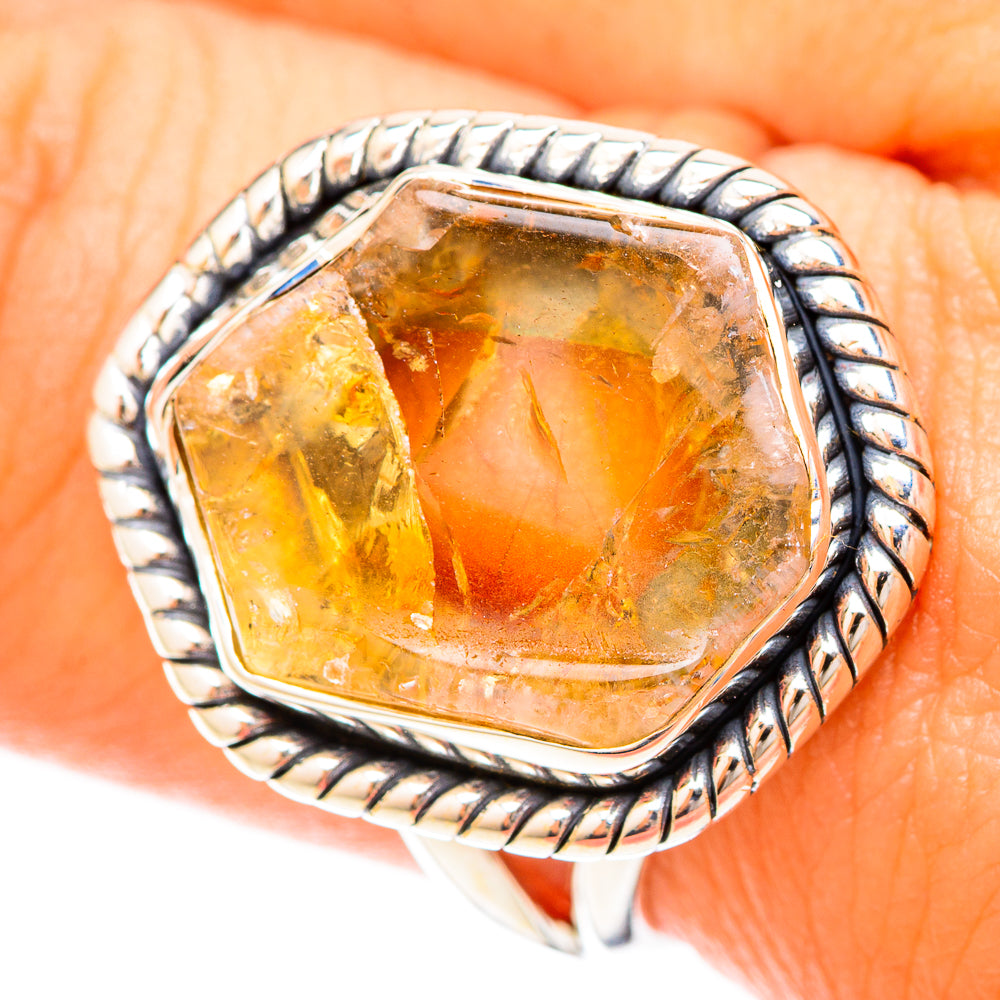 Citrine Rings handcrafted by Ana Silver Co - RING120188