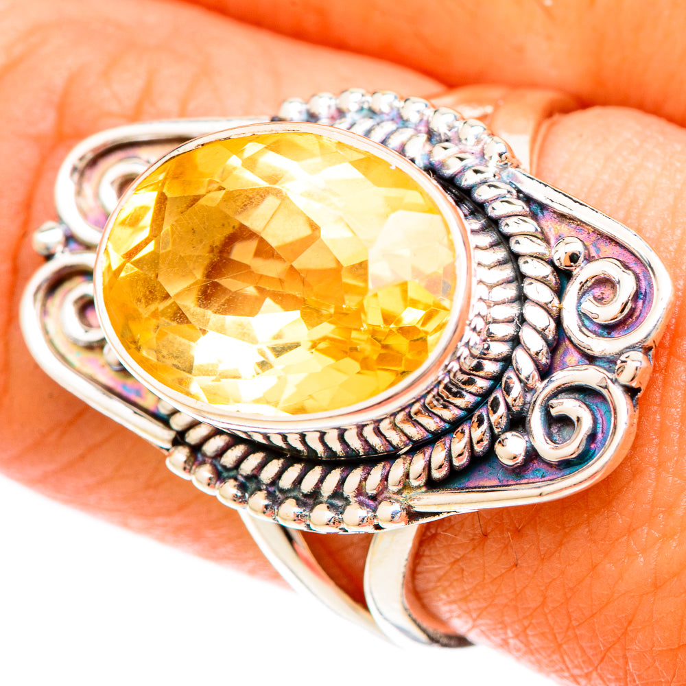 Citrine Rings handcrafted by Ana Silver Co - RING120189