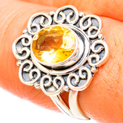 Citrine Rings handcrafted by Ana Silver Co - RING120190