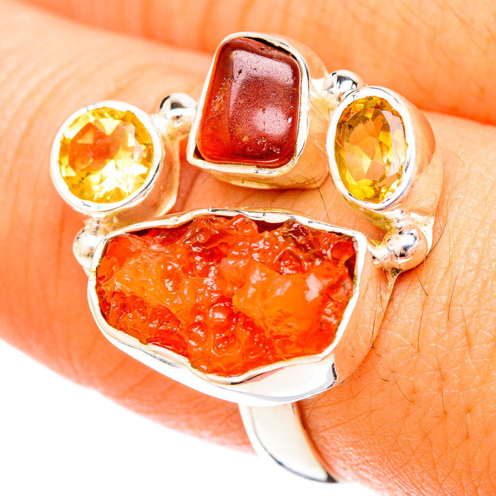 Carnelian Rings handcrafted by Ana Silver Co - RING120191