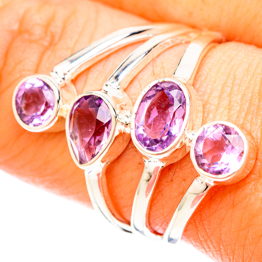 Amethyst Rings handcrafted by Ana Silver Co - RING120196