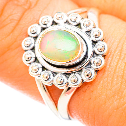 Ethiopian Opal Rings handcrafted by Ana Silver Co - RING120206