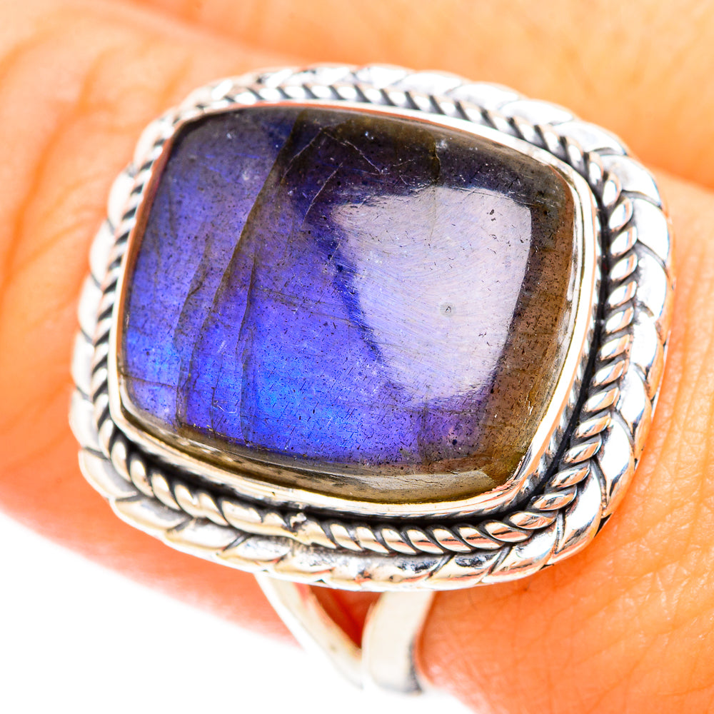 Labradorite Rings handcrafted by Ana Silver Co - RING120208