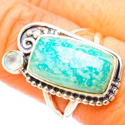 Amazonite Rings handcrafted by Ana Silver Co - RING120213