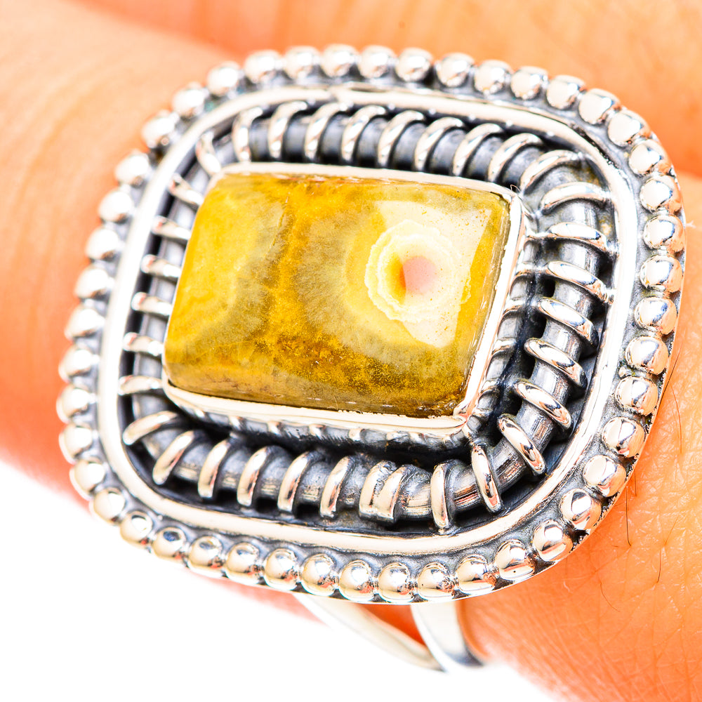 Ocean Jasper Rings handcrafted by Ana Silver Co - RING120218