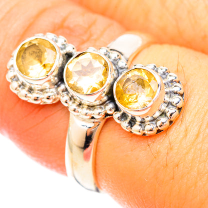 Citrine Rings handcrafted by Ana Silver Co - RING120222