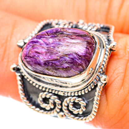Charoite Rings handcrafted by Ana Silver Co - RING120228