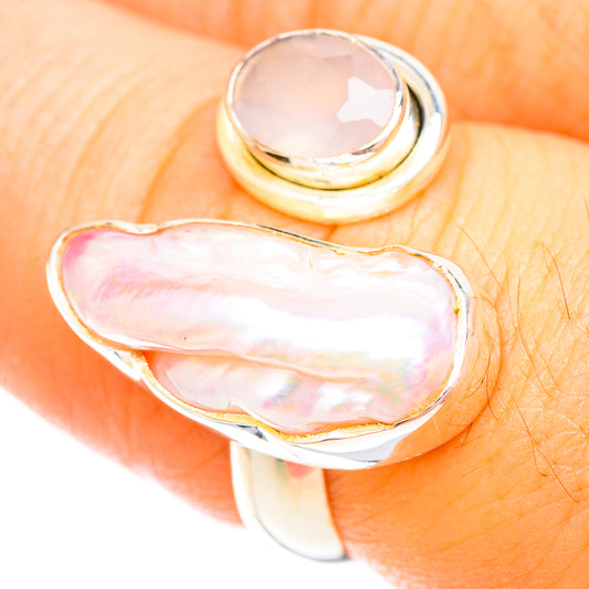 Mother Of Pearl Rings handcrafted by Ana Silver Co - RING120233