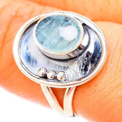 Aquamarine Rings handcrafted by Ana Silver Co - RING120243