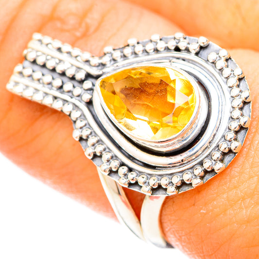 Citrine Rings handcrafted by Ana Silver Co - RING120254