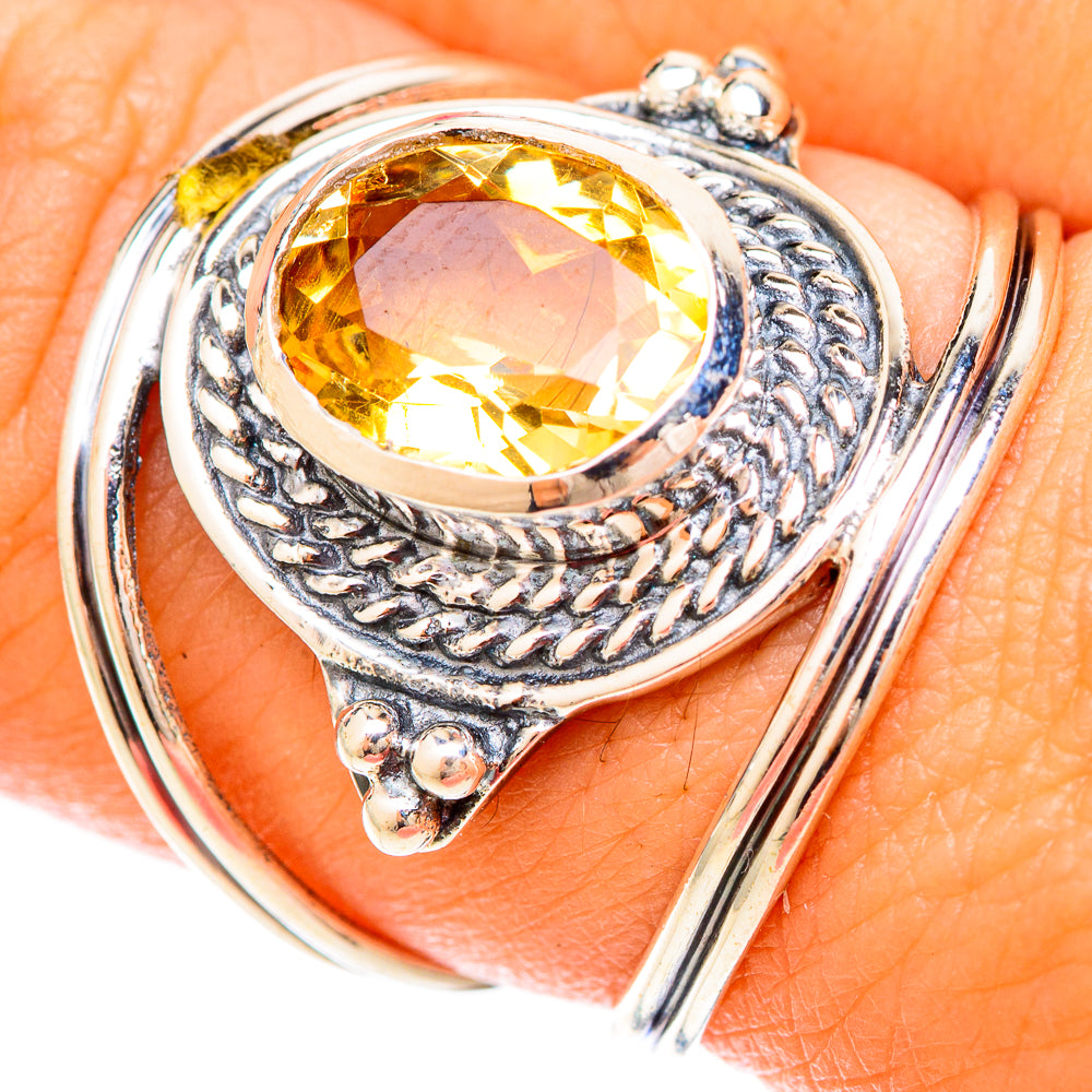Citrine Rings handcrafted by Ana Silver Co - RING120256