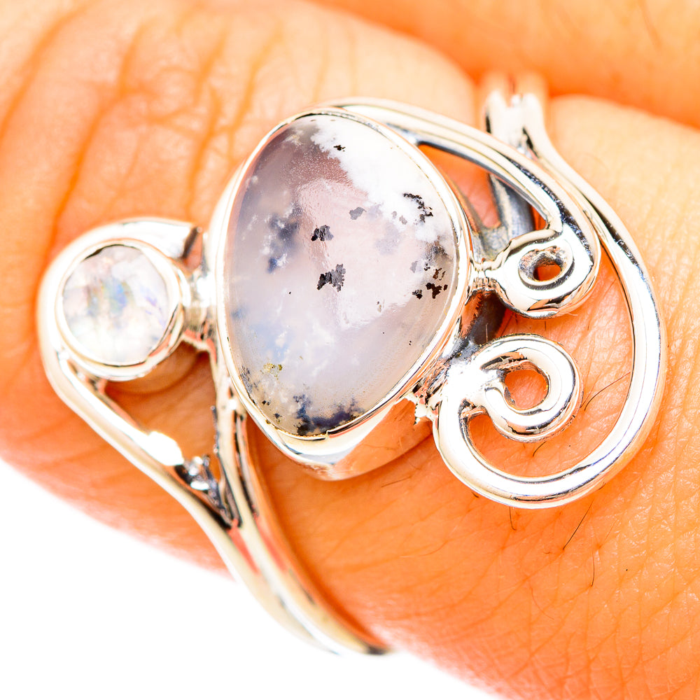 Dendritic Opal Rings handcrafted by Ana Silver Co - RING120269