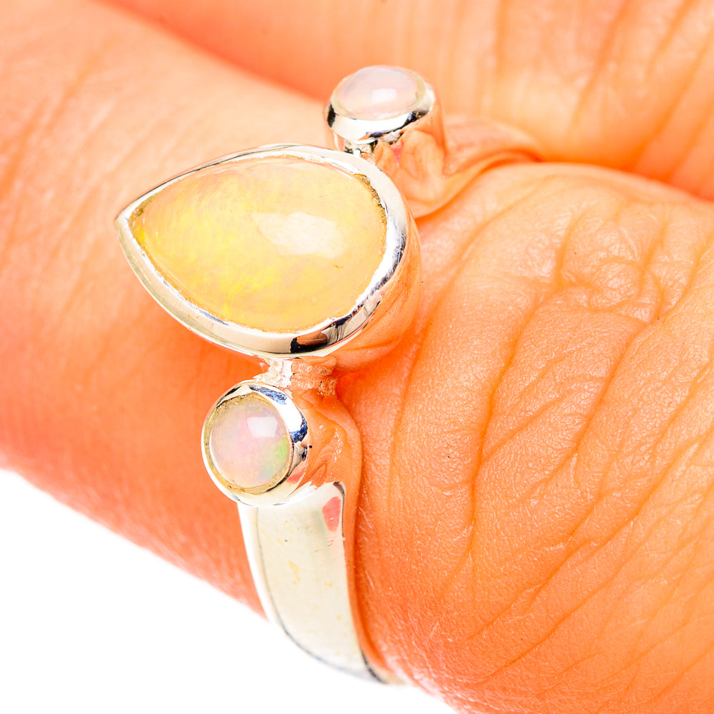 Ethiopian Opal Rings handcrafted by Ana Silver Co - RING120273