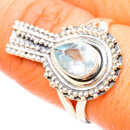 Blue Topaz Rings handcrafted by Ana Silver Co - RING120274