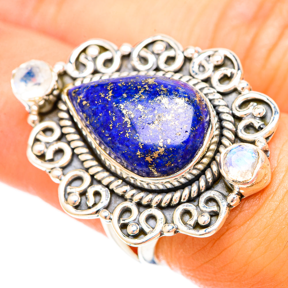 Lapis Lazuli Rings handcrafted by Ana Silver Co - RING120275