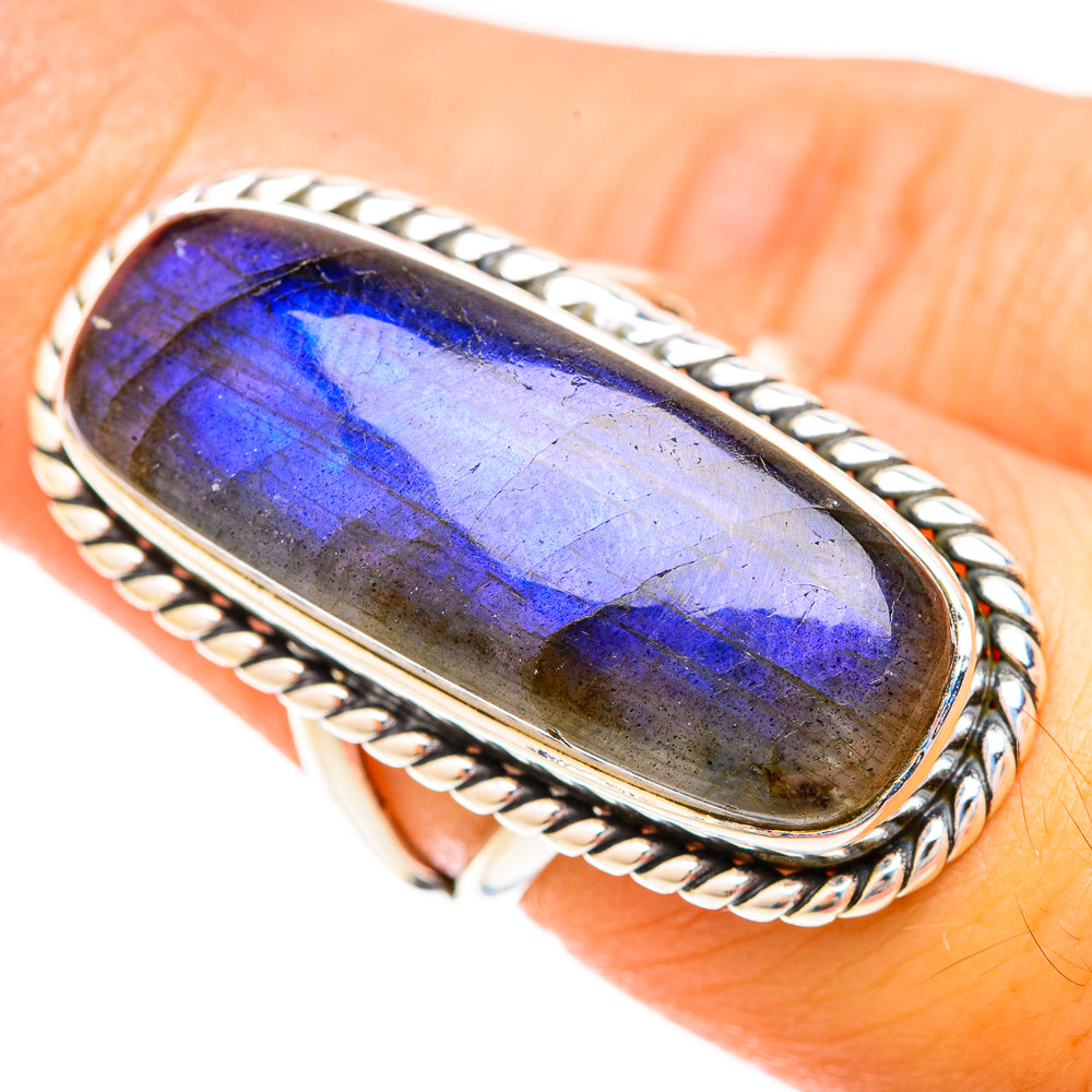 Labradorite Rings handcrafted by Ana Silver Co - RING120276
