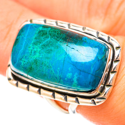 Chrysocolla Rings handcrafted by Ana Silver Co - RING120283