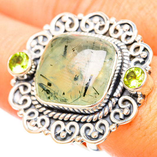 Prehnite Rings handcrafted by Ana Silver Co - RING120284