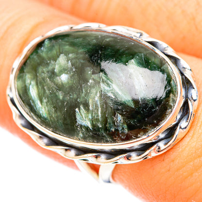 Seraphinite Rings handcrafted by Ana Silver Co - RING120286
