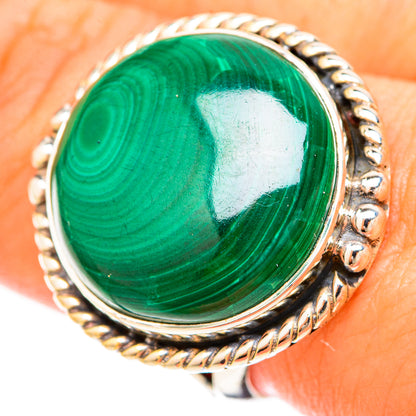 Malachite Rings handcrafted by Ana Silver Co - RING120287