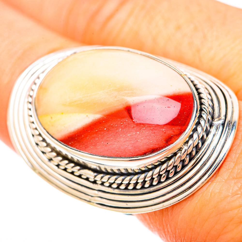 Mookaite Rings handcrafted by Ana Silver Co - RING120293