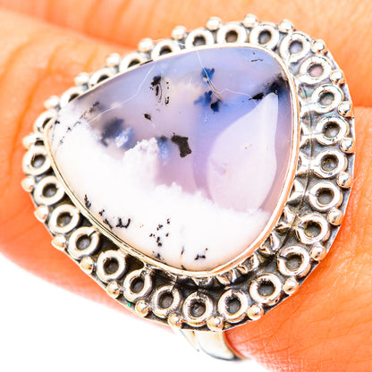 Dendritic Opal Rings handcrafted by Ana Silver Co - RING120315