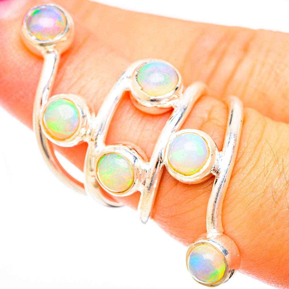 Ethiopian Opal Rings handcrafted by Ana Silver Co - RING120322