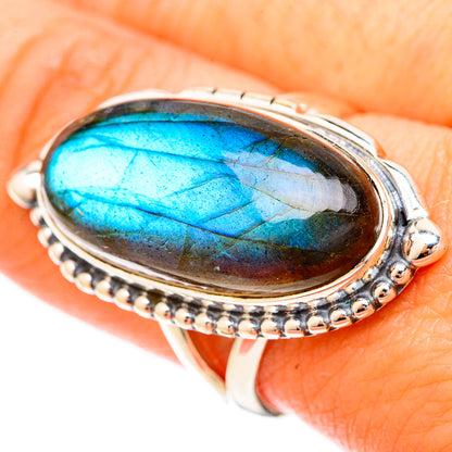 Labradorite Rings handcrafted by Ana Silver Co - RING120327