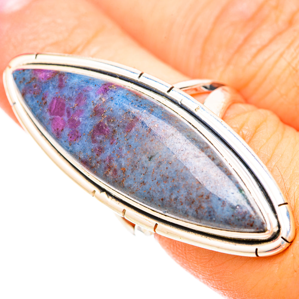 Ruby Fuchsite Rings handcrafted by Ana Silver Co - RING120331
