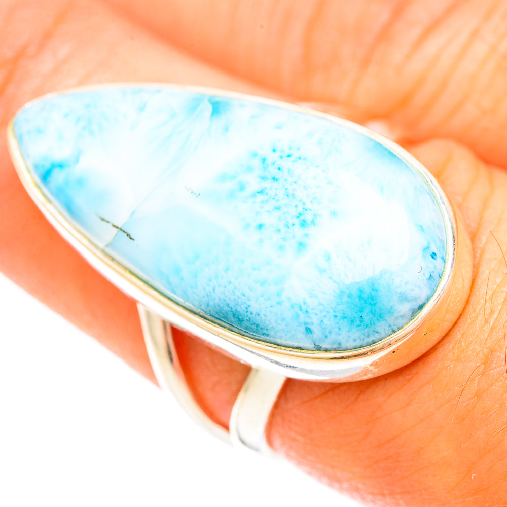 Larimar Rings handcrafted by Ana Silver Co - RING120333