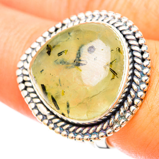 Prehnite Rings handcrafted by Ana Silver Co - RING120335