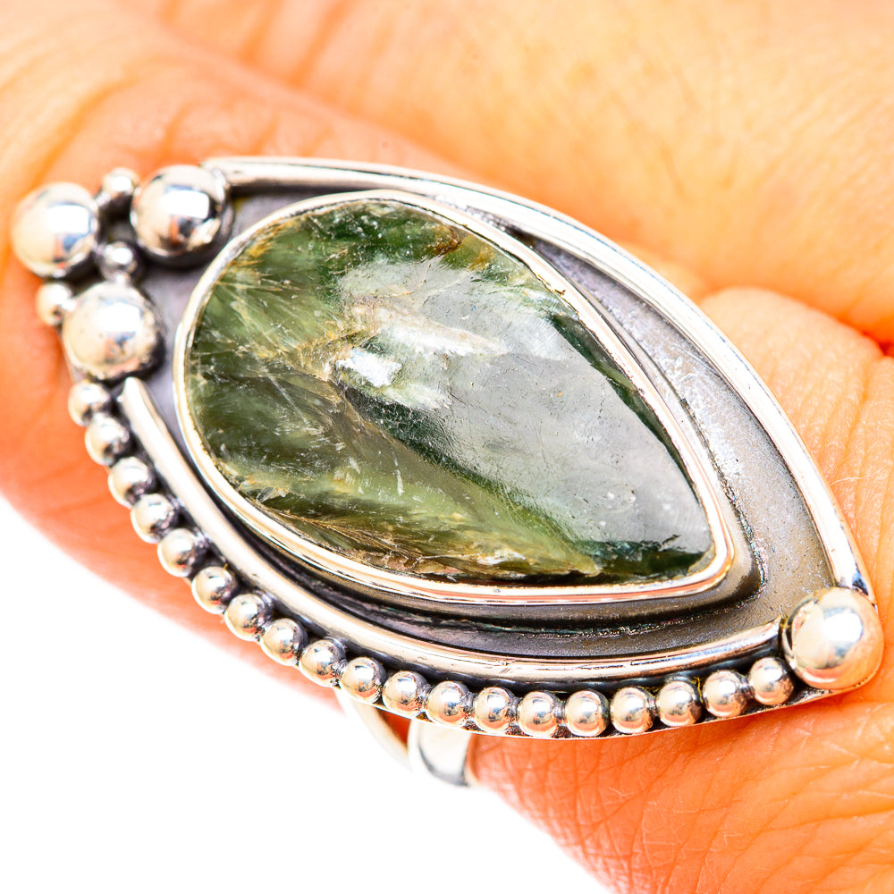 Seraphinite Rings handcrafted by Ana Silver Co - RING120339