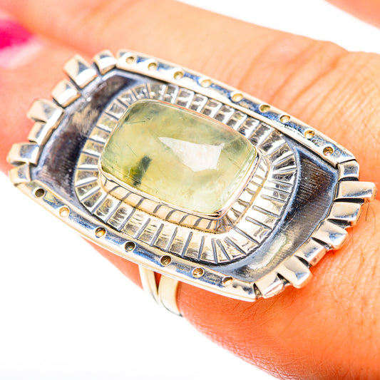 Prehnite Rings handcrafted by Ana Silver Co - RING120345