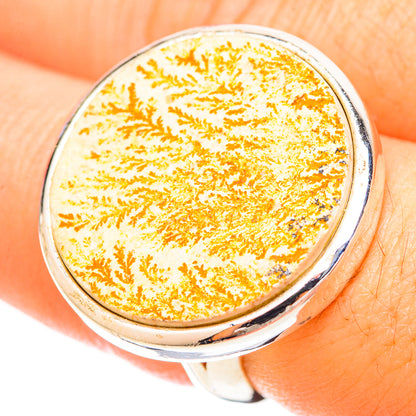 Germany Psilomelane Dendrite Rings handcrafted by Ana Silver Co - RING120347