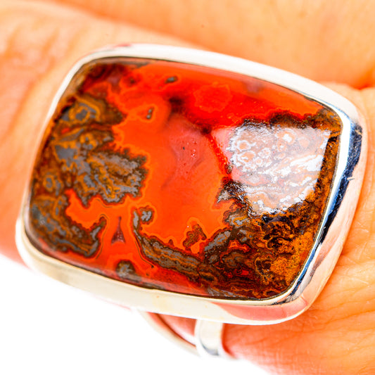 Moroccan Agate Rings handcrafted by Ana Silver Co - RING120348