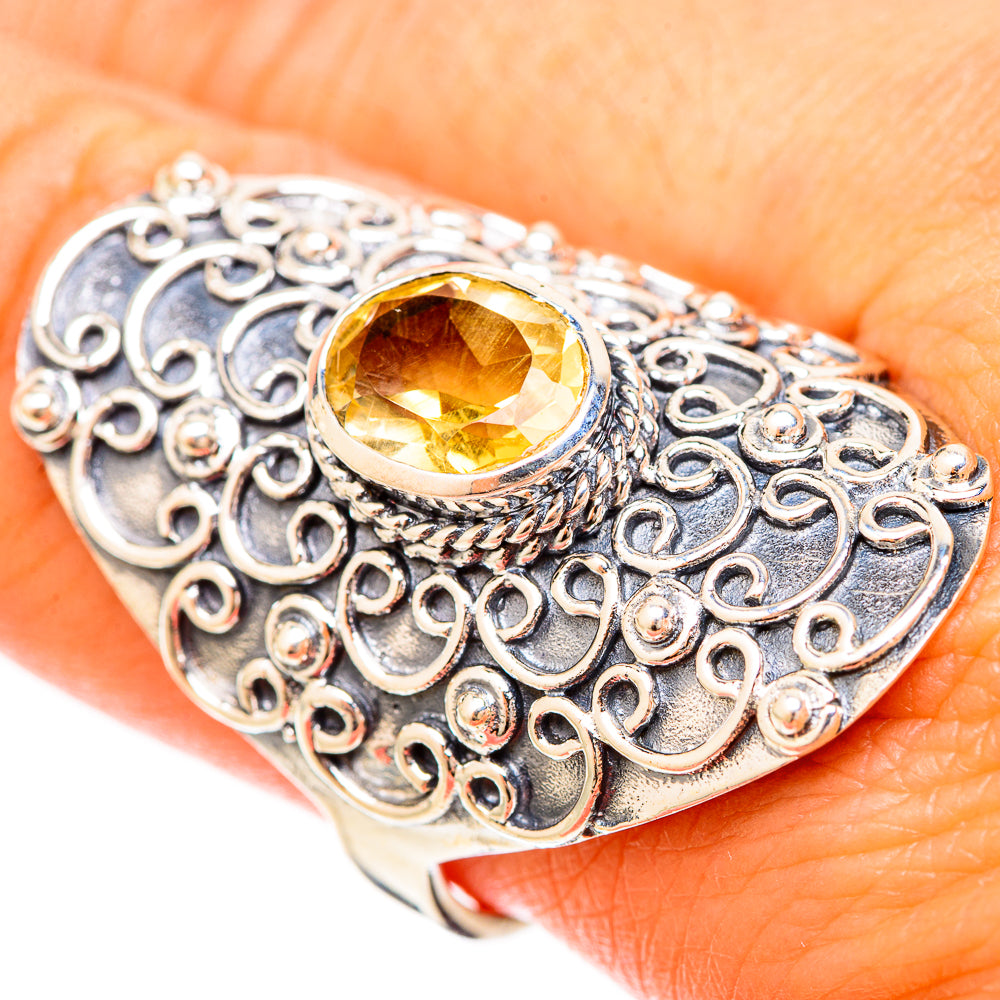 Citrine Rings handcrafted by Ana Silver Co - RING120353