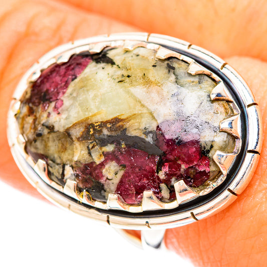 Russian Eudialyte Rings handcrafted by Ana Silver Co - RING120354
