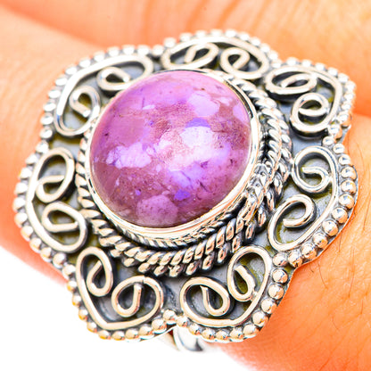 Phosphosiderite Rings handcrafted by Ana Silver Co - RING120356