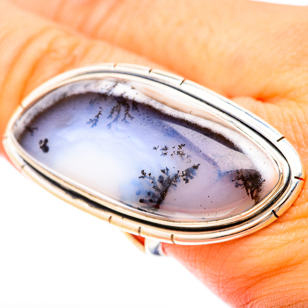 Dendritic Opal Rings handcrafted by Ana Silver Co - RING120367