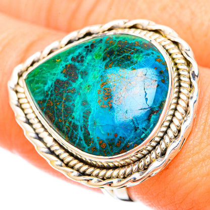 Chrysocolla Rings handcrafted by Ana Silver Co - RING120369