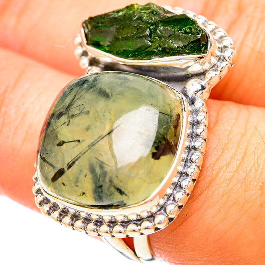 Prehnite Rings handcrafted by Ana Silver Co - RING120382