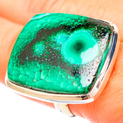 Malachite Rings handcrafted by Ana Silver Co - RING120385
