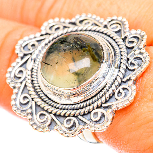 Prehnite Rings handcrafted by Ana Silver Co - RING120390