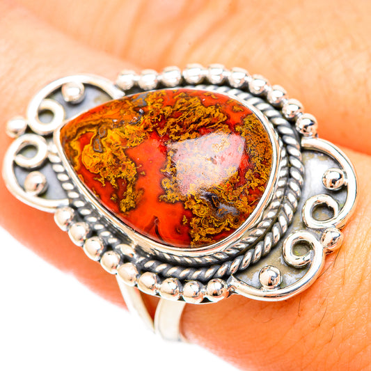 Moroccan Agate Rings handcrafted by Ana Silver Co - RING120393