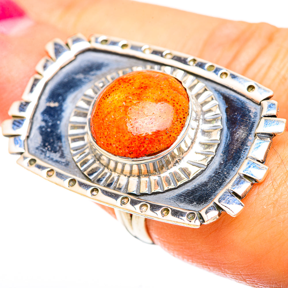 Sponge Coral Rings handcrafted by Ana Silver Co - RING120394