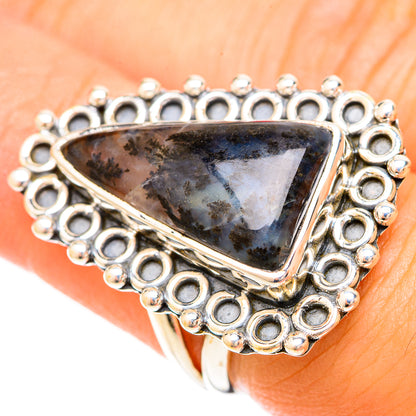 Dendritic Opal Rings handcrafted by Ana Silver Co - RING120400