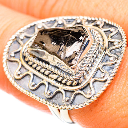 Tektite Rings handcrafted by Ana Silver Co - RING120401